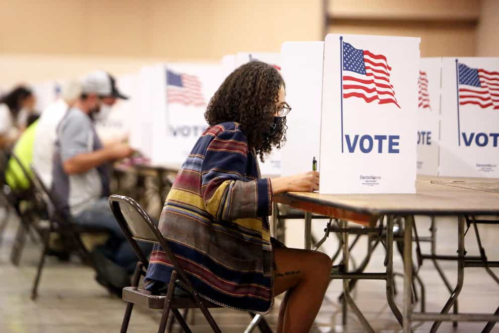 Voters in California (Elias Funez/The Union/AP)