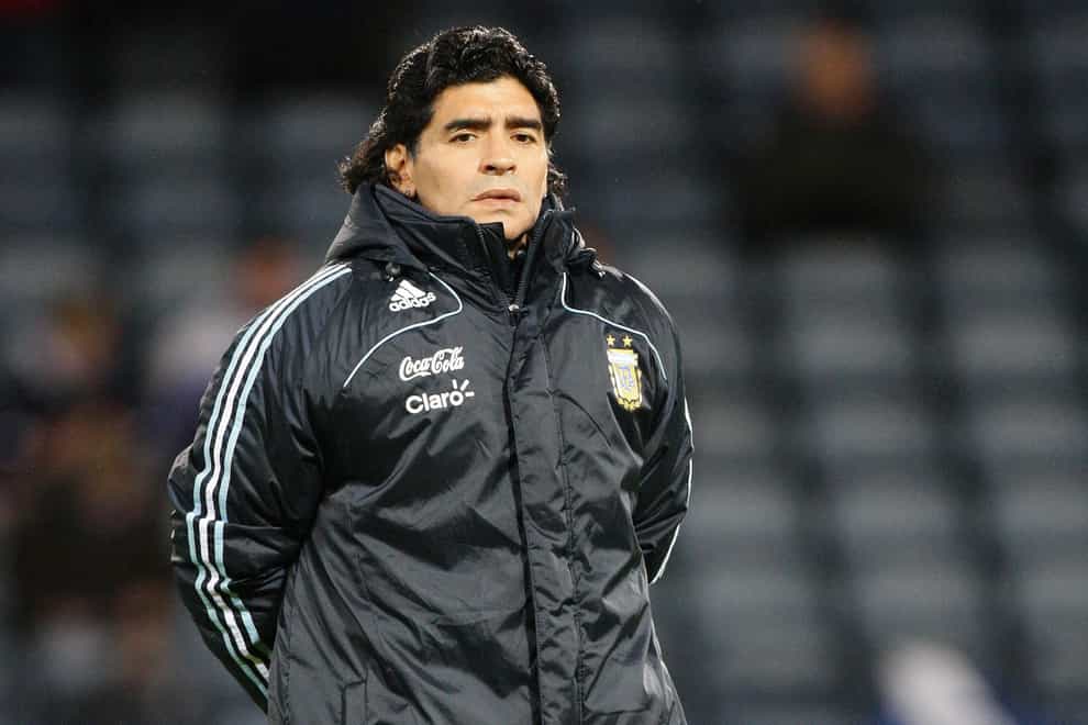 Diego Maradona is said to be in good spirits following a brain operation.