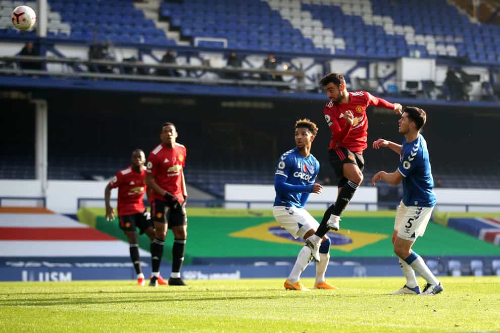 Bruno Fernandes scored twice in the first half as Manchester United came from behind