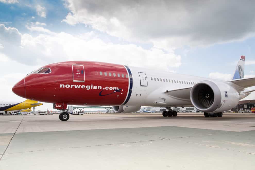 Low-cost airline Norwegian faces a fight for survival this winter after Norway's government refused to provide further financial backing (Norwegian/PA)