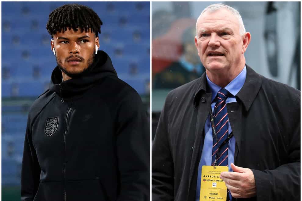 Tyrone Mings, left, was speaking on the day that Greg Clarke, right, resigned as FA chairman