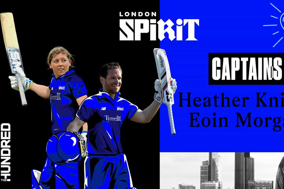 Eoin Morgan and Heather Knight will lead London Spirit.