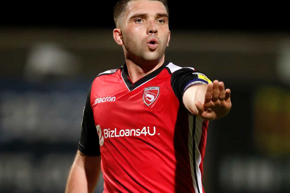 Alex Kenyon is one of two Morecambe players in self-isolation.