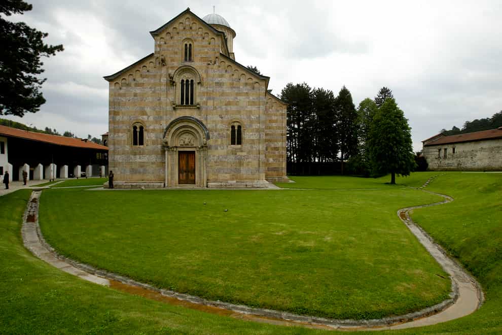 The Serb Orthodox Monastery of Visoki Decani in western Kosovo (Visar Kryeziu/AP)