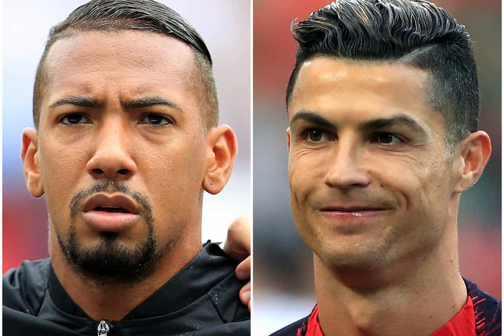 <p>Jerome Boateng and Cristiano Ronaldo are in the papers this morning</p>