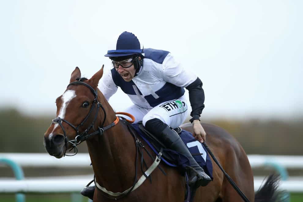 Wargrave on his way to winning the Sky Sports Racing HD Virgin 535 Maiden Hurdle at Southwell