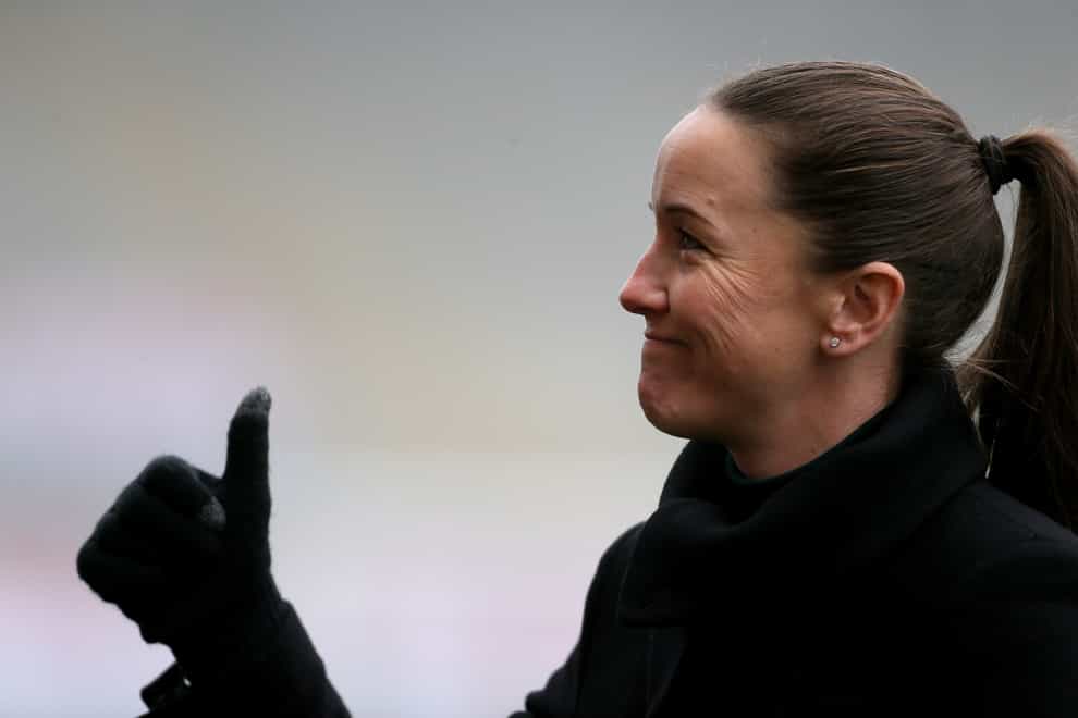 Manchester United head coach Casey Stoney defends her club