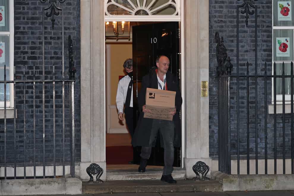 Dominic Cummings leaves 10 Downing Street