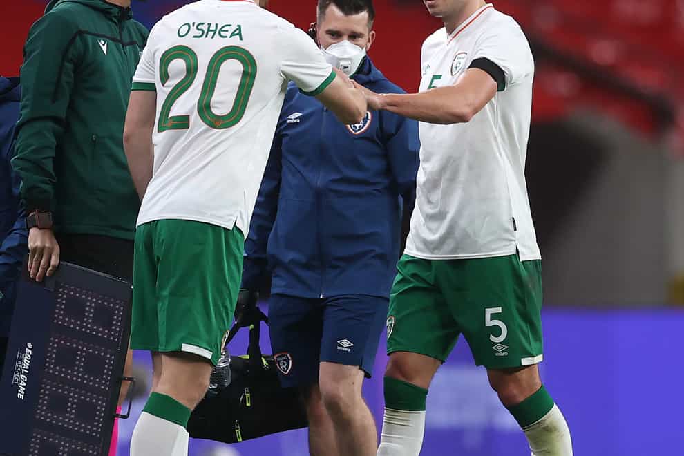 Defender Dara O’Shea watched the Republic of Ireland from the stands at Euro 2016