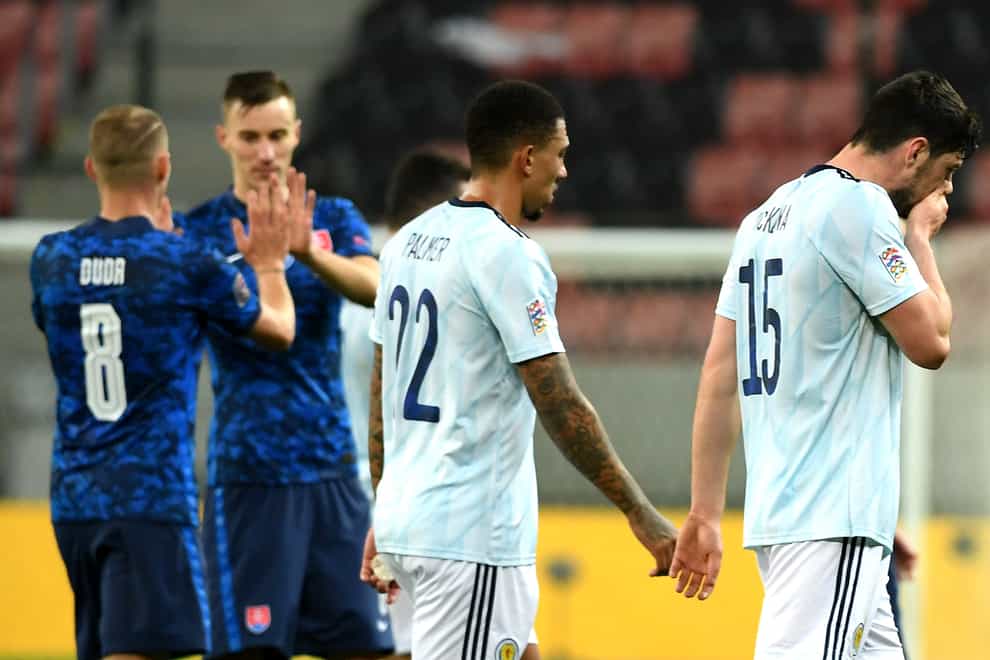 Scotland suffered defeat in Trnava