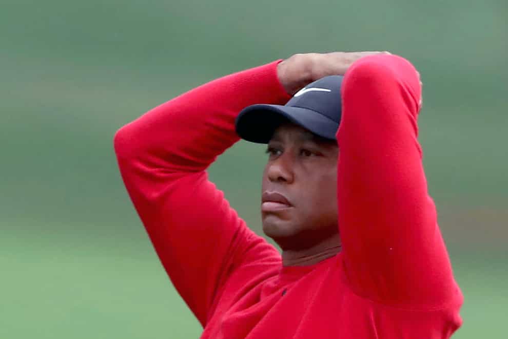 Tiger Woods ran up a 10 on the par-three 12th hole in the final round of the Masters