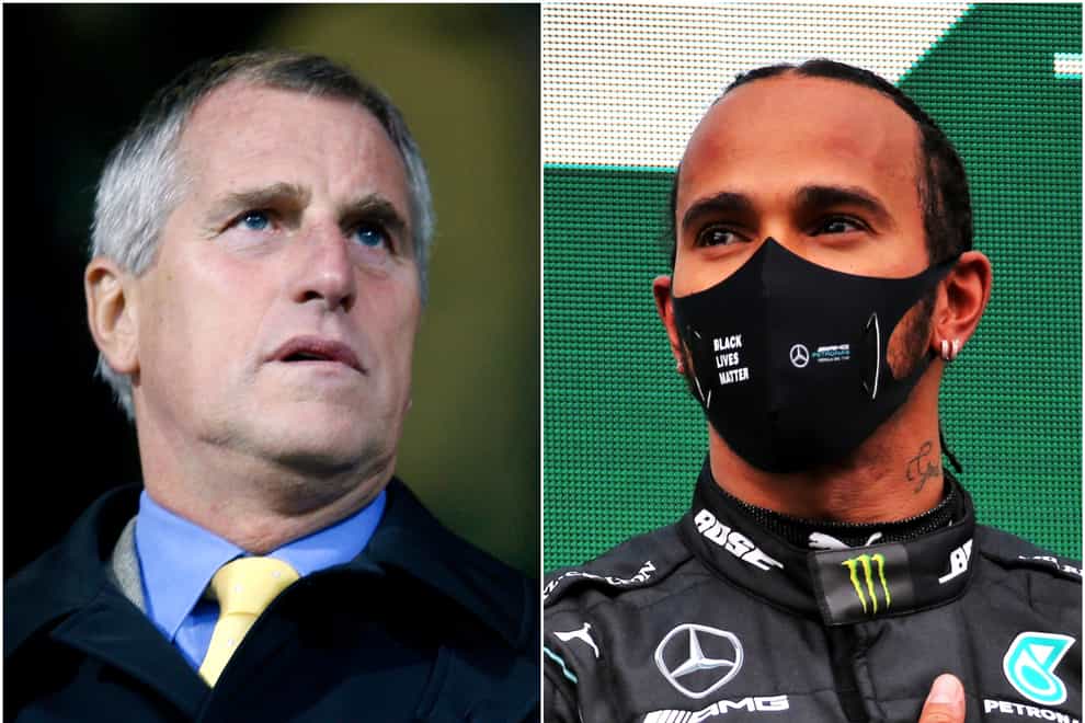 Ray Clemence and Lewis Hamilton