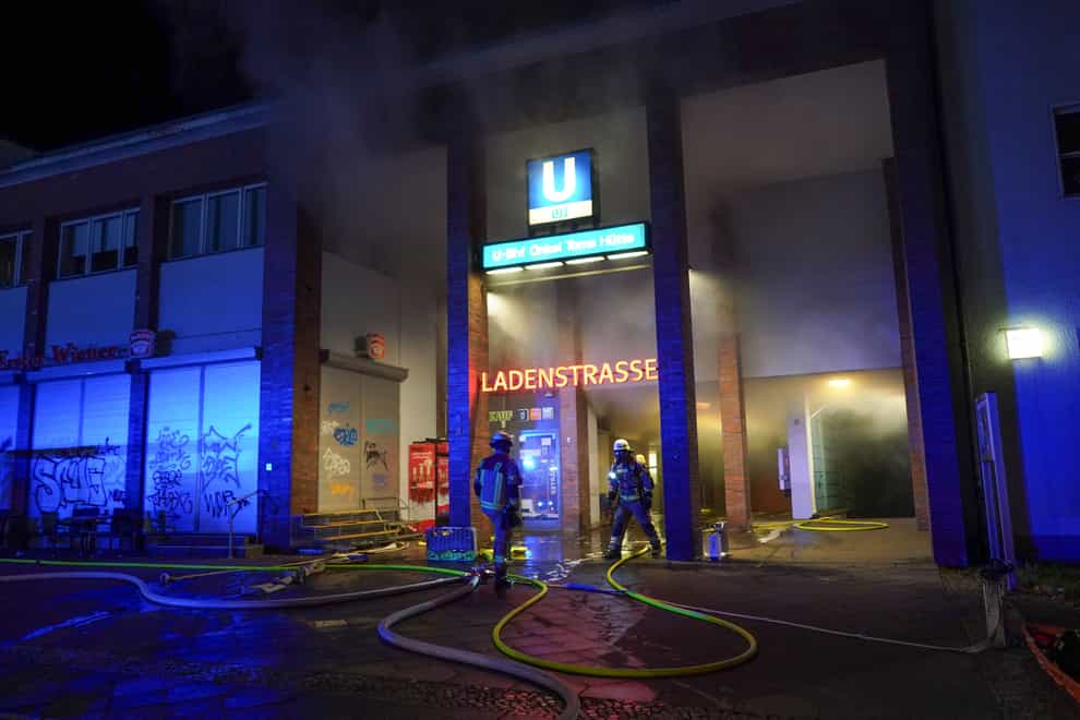 Germany subway station fire