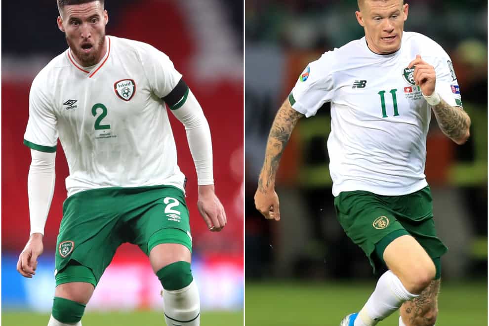 Matt Doherty (left) and James McClean (right) are out of the Republic of Ireland's Nations League clash with Bulgaria