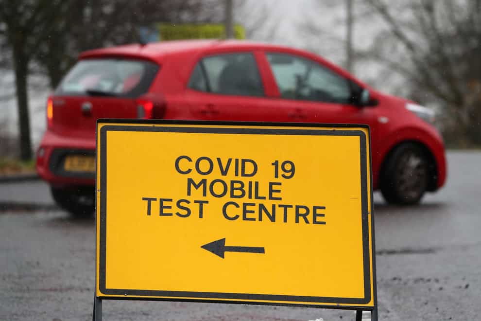 A test centre sign