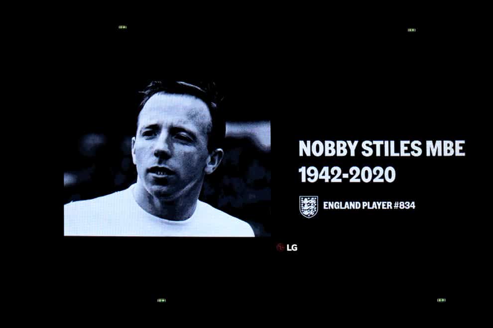 Former England midfielder Nobby Stiles, World Cup winner in 1966, had been diagnosed with dementia