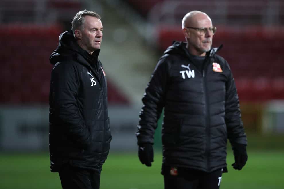 John Sheridan, left, and his assistant Tommy Wright