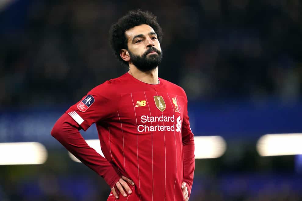 Liverpool forward Mohamed Salah is said to be showing only mild symptoms