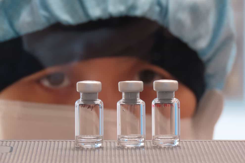 Vials of the Oxford vaccine