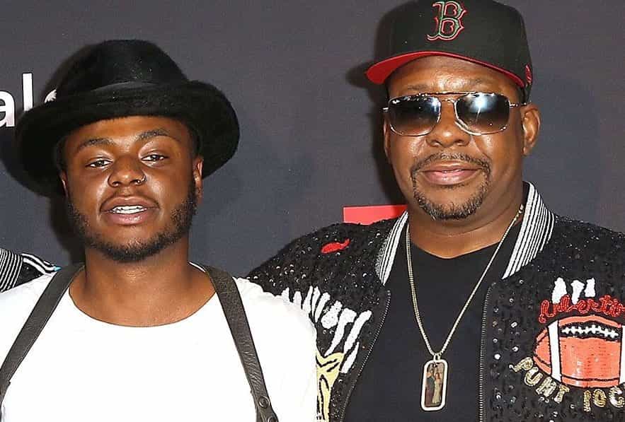 <p>Bobby Brown Jr (left) pictured with his father Bobby Brown&nbsp;</p>