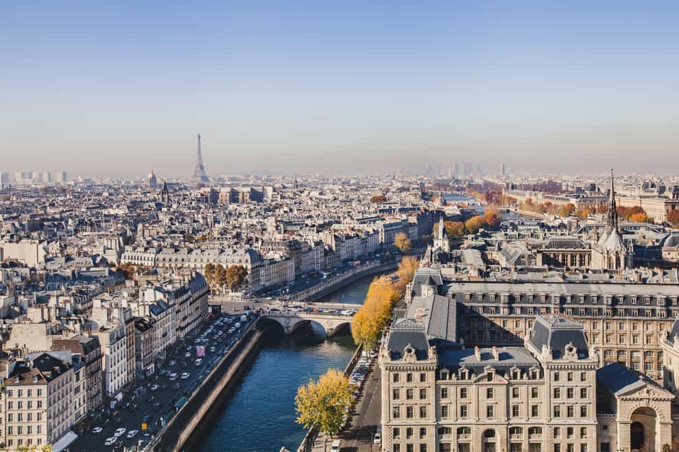 aerial view of Paris (iStock/PA)