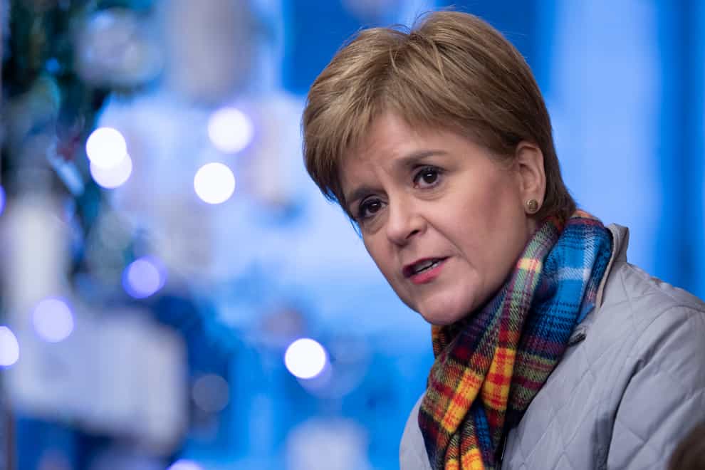 Nicola Sturgeon during a visit to the Aberdeen Christmas Market last year