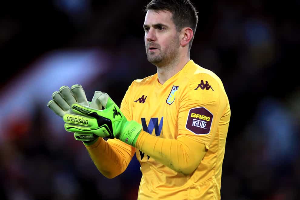 Aston Villa goalkeeper Tom Heaton is back in daily training after a serious knee injury