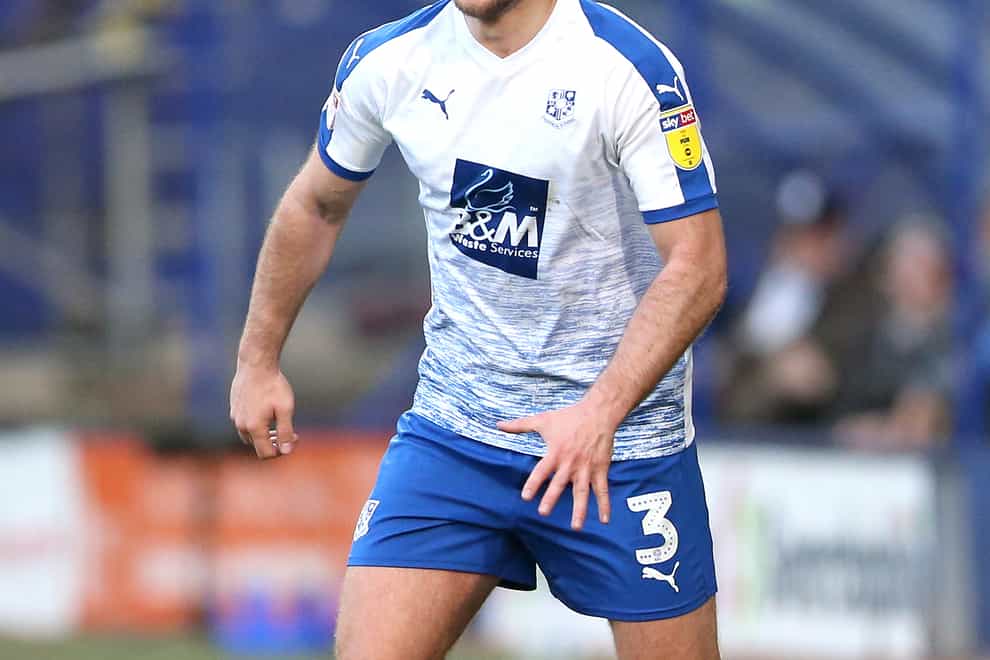 Tranmere's Liam Ridehalgh will not feature this weekend