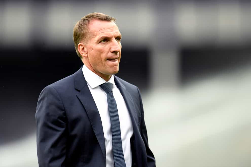 Brendan Rodgers insists he has given no thought to Leicester winning the Premier League title (Peter Powell/NMC Pool/PA)