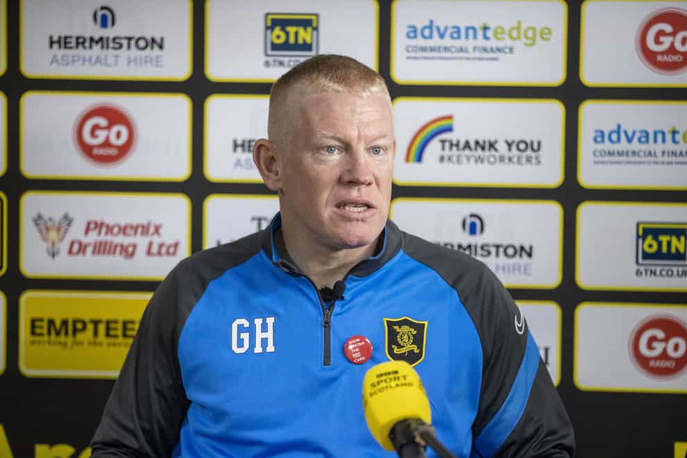 Livingston manager Gary Holt has players back
