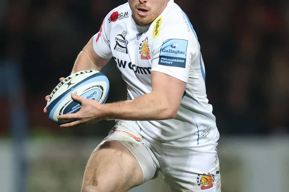 Sam Simmonds scored a hat-trick of tries for Exeter