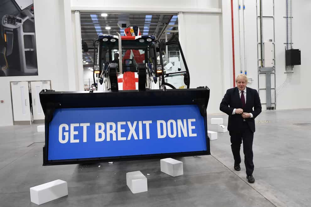 Boris Johnson during the 2019 general election campaign