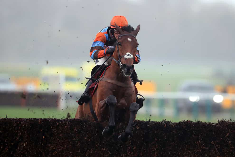 Master Tommytucker and Sam Twiston-Davies are out on their own en route to victory in the Back And Lay On Betfair Exchange Graduation Chase at Haydock (Mike Egerton/