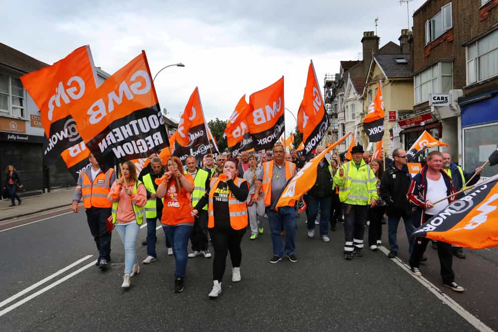GMB protesters