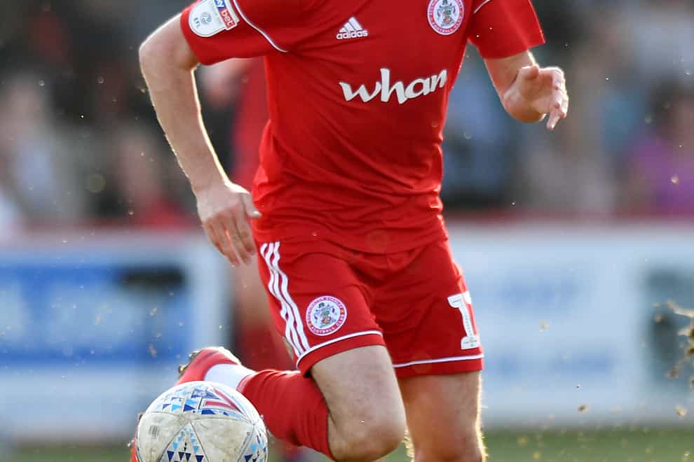 Accrington winger Sean McConville is hoping to play on Tuesday night after the club appealed against his red card at the weekend.