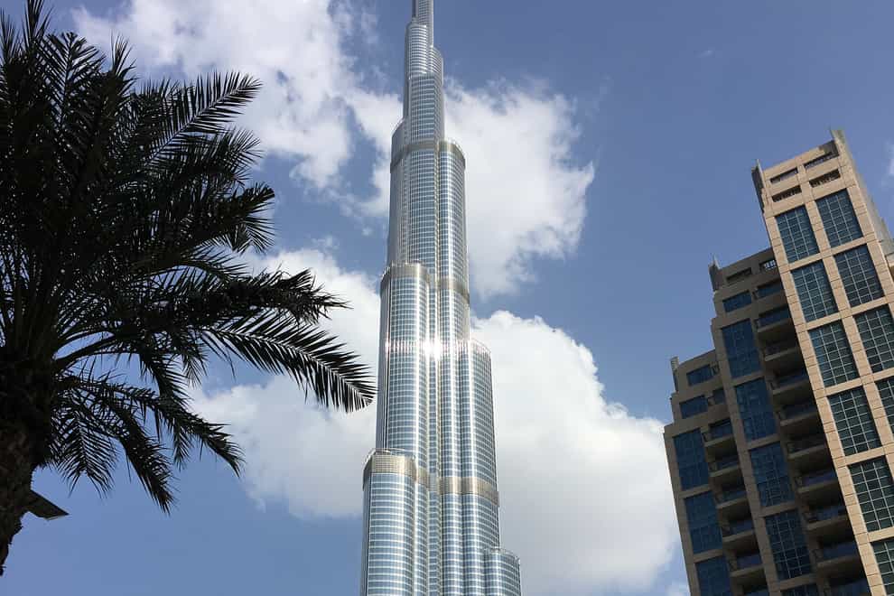 A general view of the Burj Khalifa in dubai (Carey Tompsett/PA)