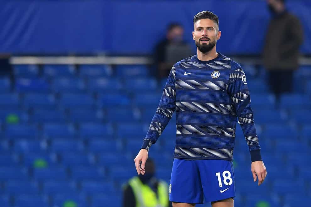 Chelsea manager Frank Lampard insists Olivier Giroud (pictured) is part of his plans despite a lack of Premier League game time this season