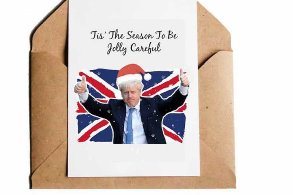 CaliPrintsbyHollie's Boris Johnson-inspired Christmas card