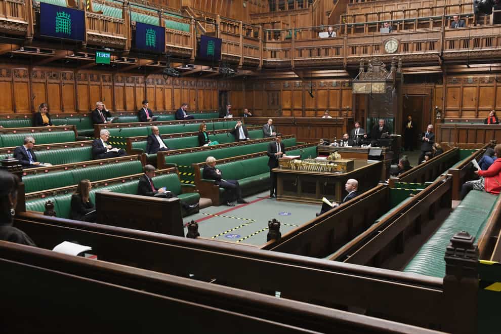 The debating chamber in the House Of Commons (Jessica Taylor/UK Parliament/PA)