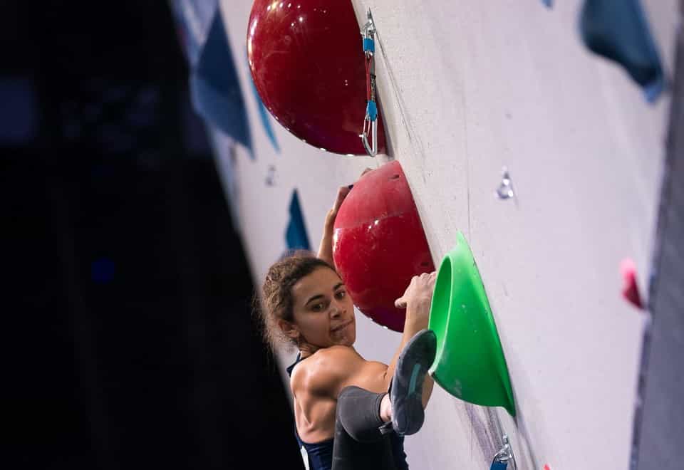 <p>Molly Thompson-Smith scaling new heights</p>