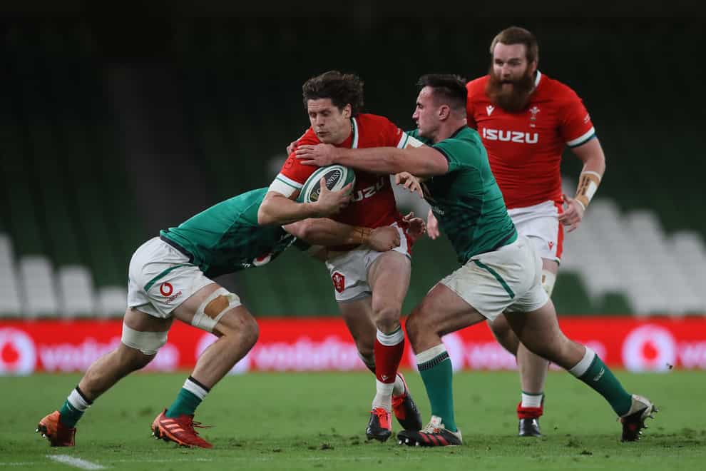 Lloyd Williams (centre) will start for Wales against England