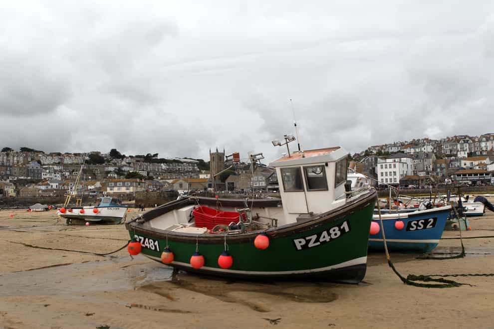 The harbour at St Ives in Cornwall (David Davies/PA)