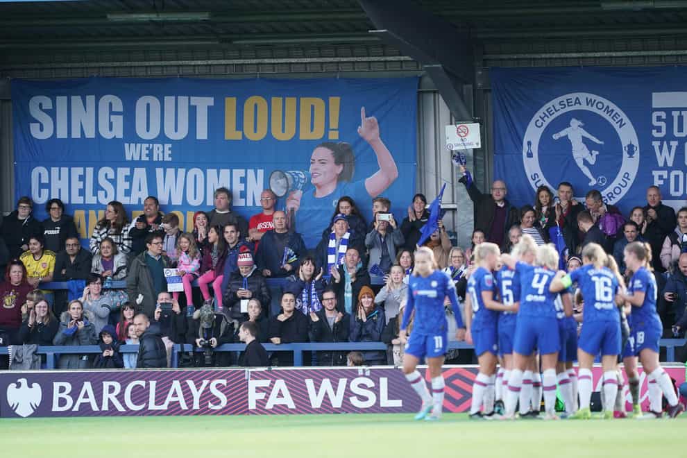 Women’s Super League champions Chelsea should be able to welcome back fans next weekend