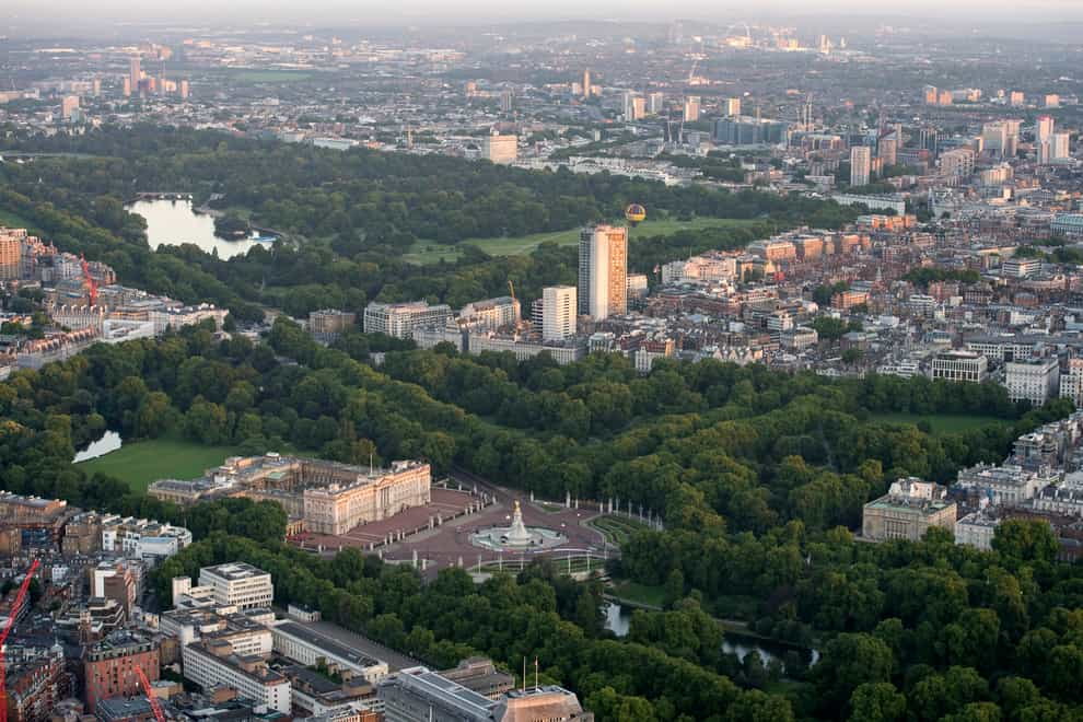 Aerial views of London
