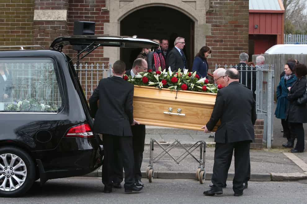 Adrian Ismay's funeral