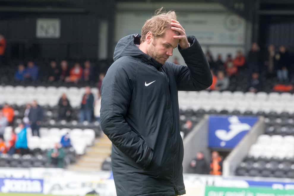 Robbie Neilson's side were dumped out of the cup