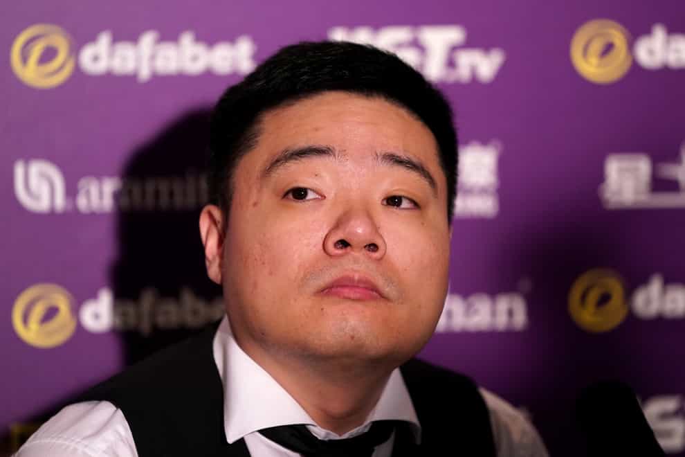Ding Junhui complained about the table following his exit