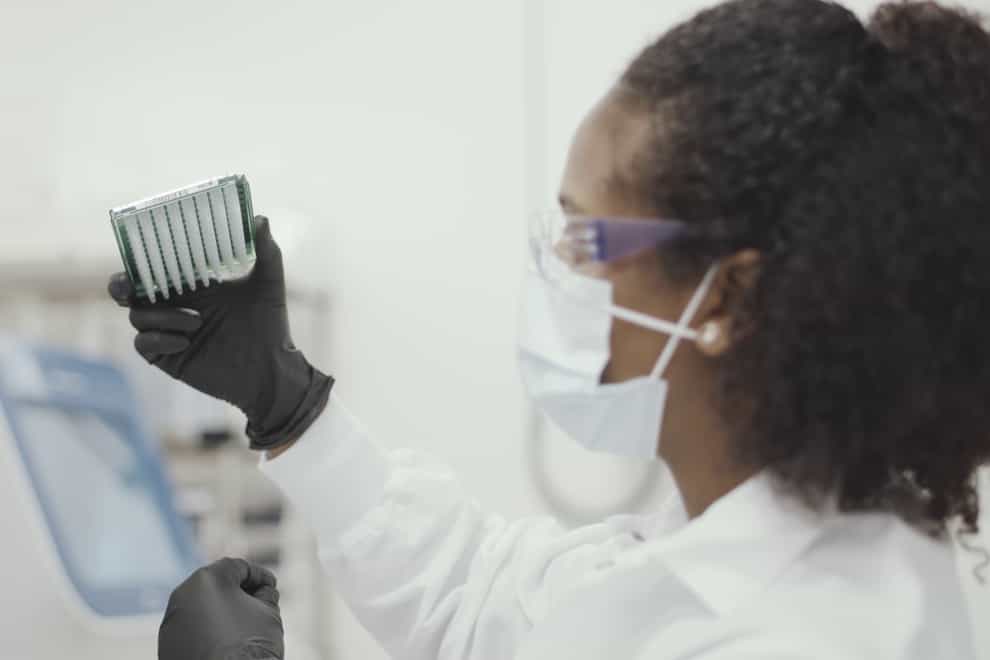 A scientist working on the Moderna coronavirus vaccine