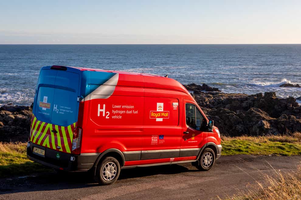 The new Royal Mail dual fuel hydrogen van