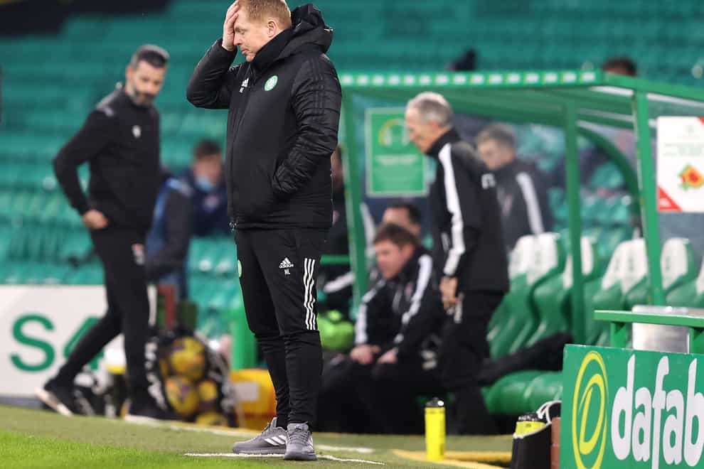 Celtic manager Neil Lennon suffered more agony